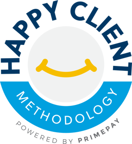 Happy Client Methodology Logo Happy Client Methodology Logo